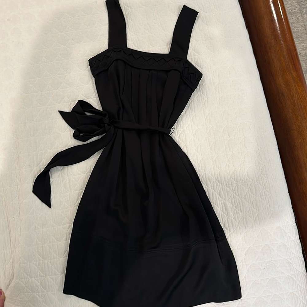 Black silky sundress